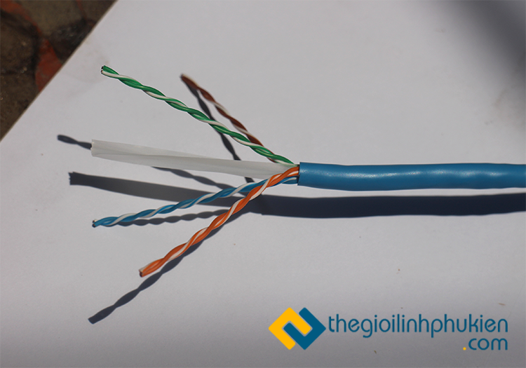 Hình ảnh sợi cáp mạng LS Cat6 chính mãng Hình ảnh sợi cáp mạng LS Cat6 chính mãng