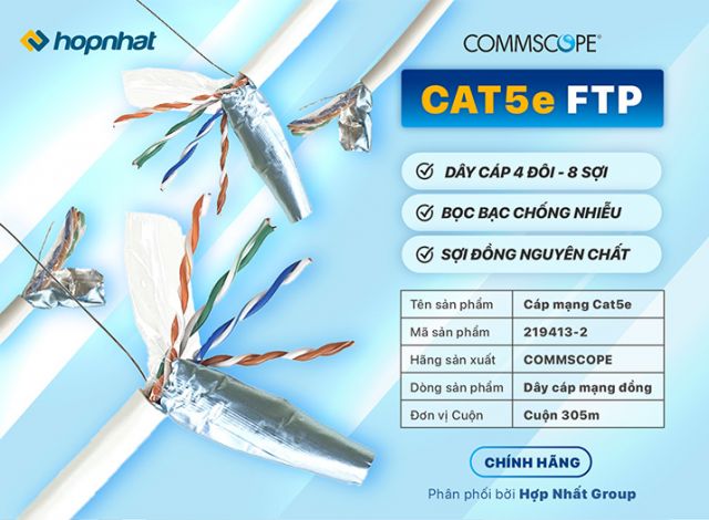 Cáp mạng Commscope AMP Cat5e FTP