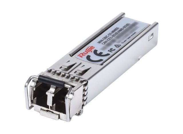 Ảnh Ruijie: MINI-GBIC-SX-MM850 chụp chéo về phía đầu nối LC
