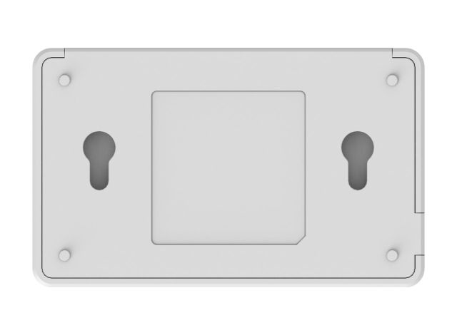 Mặt đáy RG-ES05F với hai lỗ treo tường, ảnh của hãng