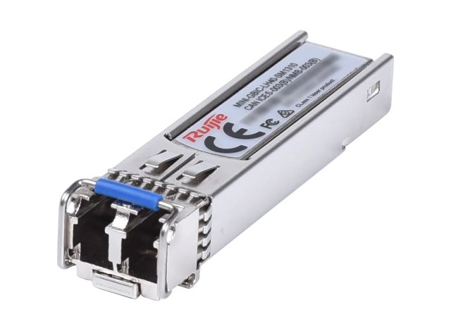 Ảnh Ruijie: MINI-GBIC-LH40-SM1310 chụp chéo về phía đầu nối LC
