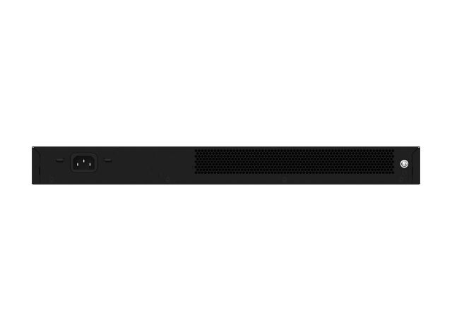 Mặt sau RG-ES216GC-V2 với ổ cắm nguồn AC, ảnh của hãng