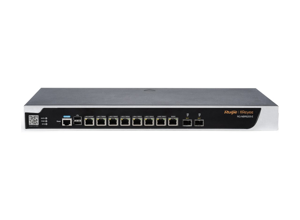 Router Ruijie RG-NBR6205-E, ảnh mặt trước của hãng