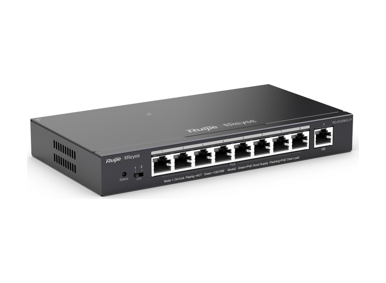 RG-ES209GC-P nhìn nghiêng, ảnh của Ruijie