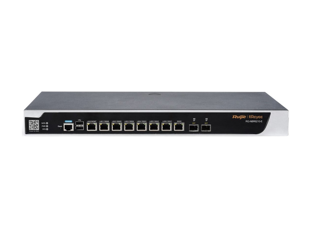 Router Ruijie RG-NBR6210-E, ảnh mặt trước của hãng