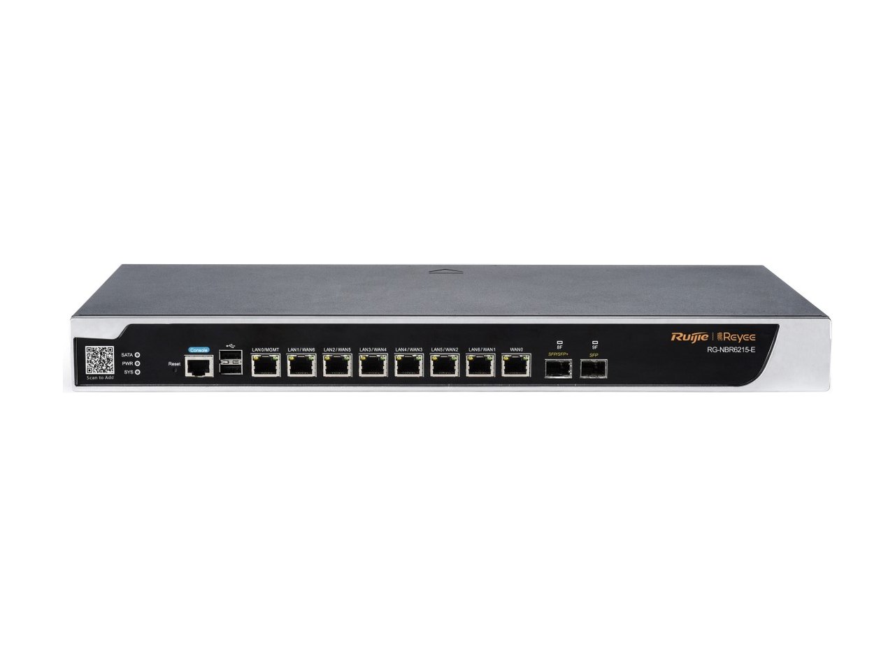Router Ruijie RG-NBR6215-E, ảnh mặt trước của hãng