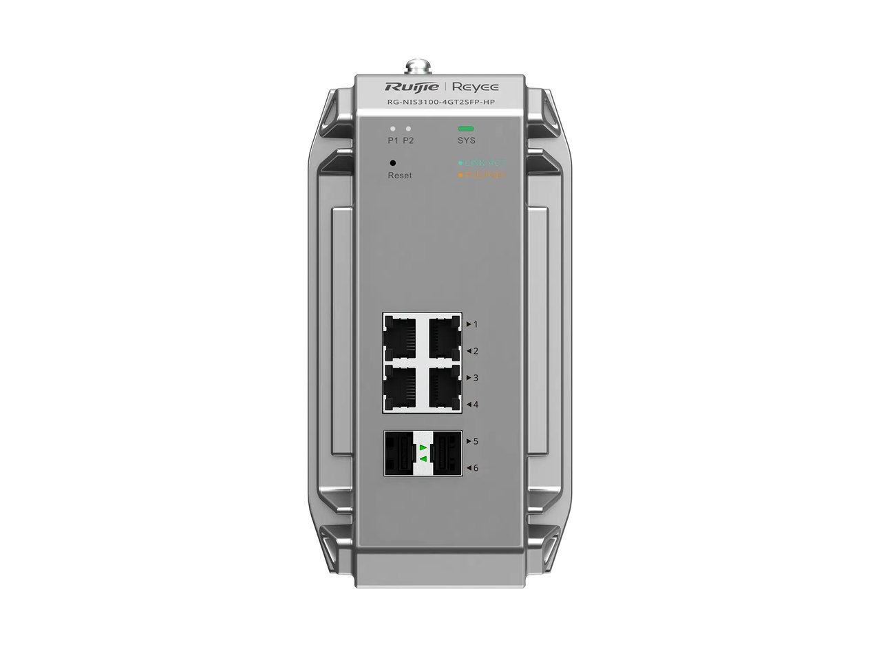 RG-NIS3100-4GT2SFP-HP nhìn thẳng mặt trước, ảnh của Ruijie