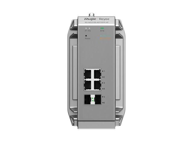 RG-NIS3100-4GT2SFP-HP nhìn thẳng mặt trước, ảnh của Ruijie