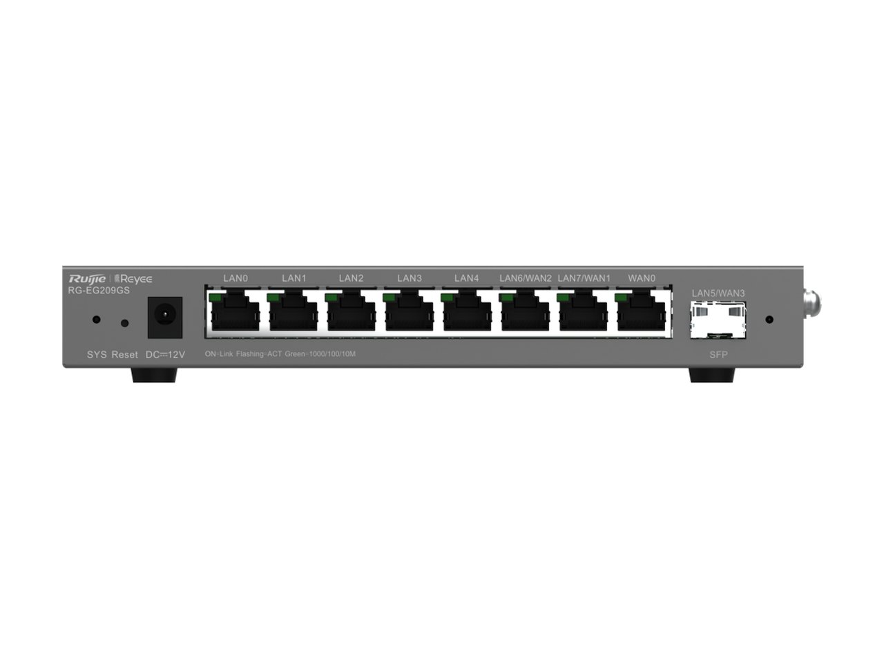 Router Ruijie RG-EG209GS, ảnh mặt trước của hãng