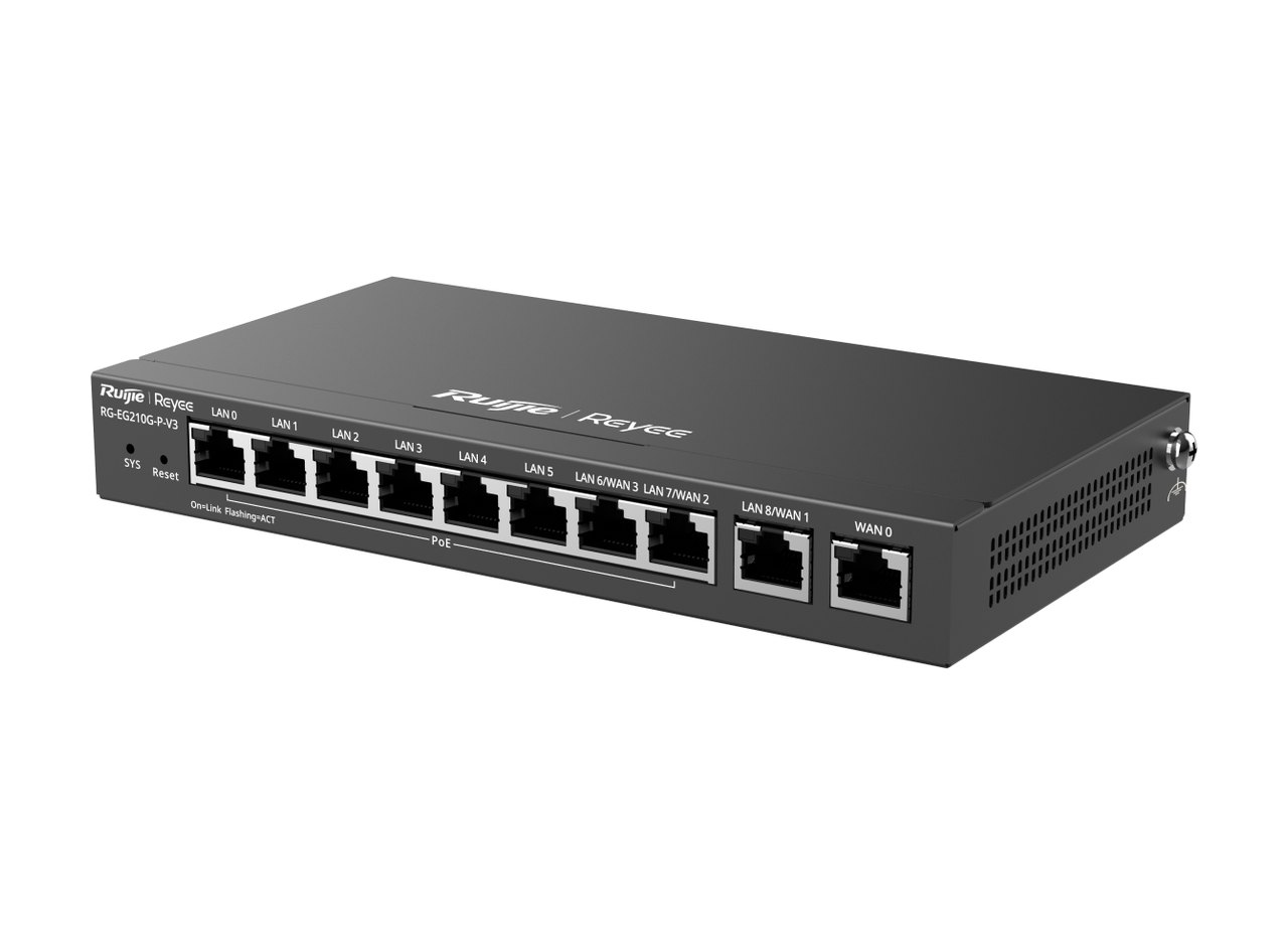 RG-EG210G-P-V3 nhìn chéo từ phải, ảnh sản phẩm của hãng