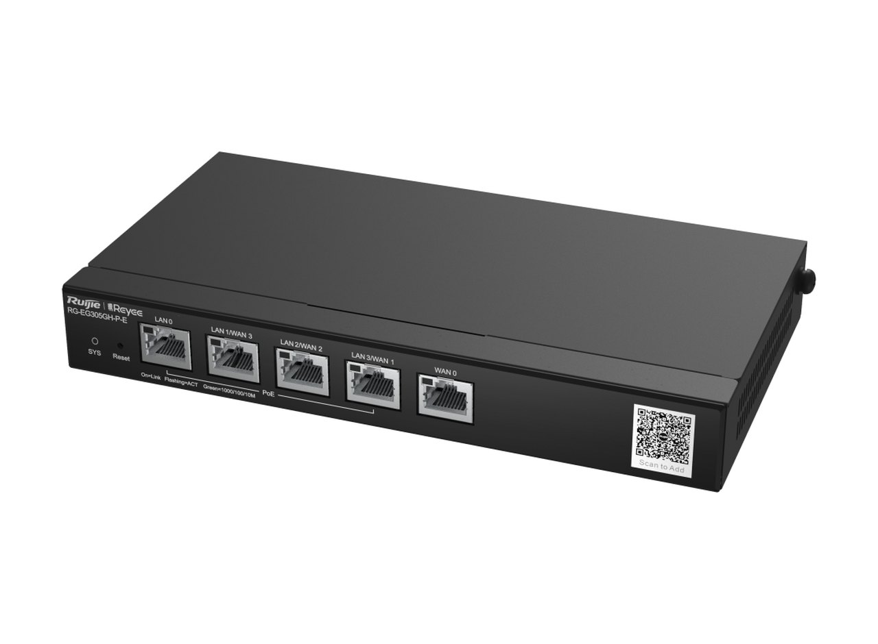 RG-EG305GH-P-E nhìn chéo bên phải, ảnh của Ruijie