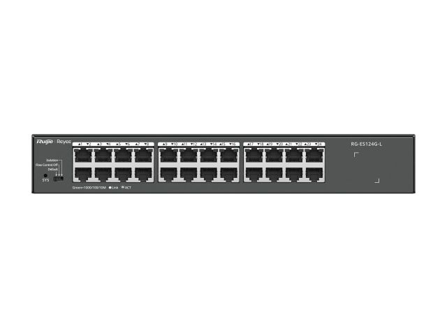 RG-ES124G-L nhìn thẳng mặt trước, ảnh của hãng