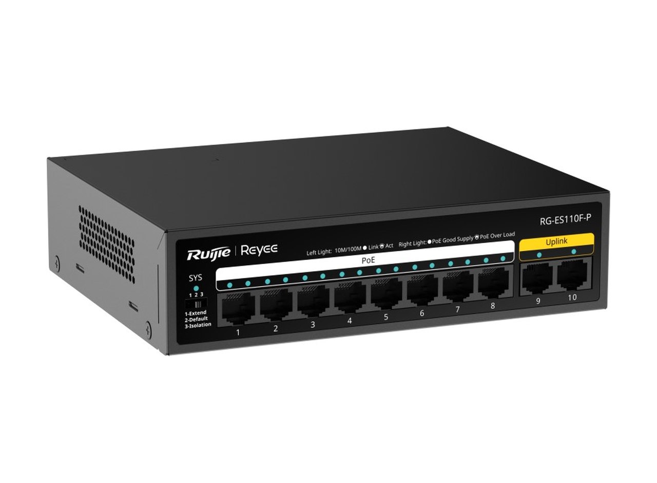 RG-ES110F-P nhìn chéo từ phải, ảnh của hãng