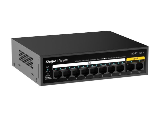 RG-ES110F-P nhìn chéo từ phải, ảnh của hãng