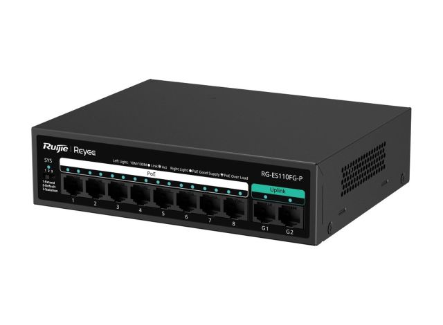 RG-ES110FG-P nhìn chéo bên phải, ảnh của hãng