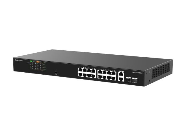 RG-ES118FGS-LP nhìn chéo từ phải, ảnh của hãng