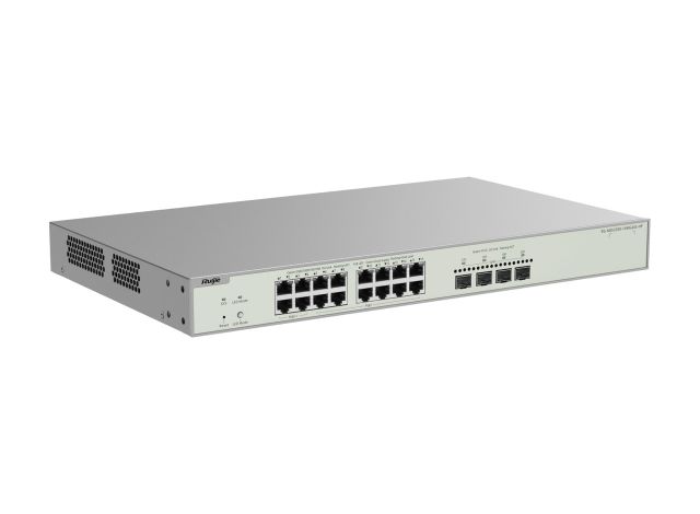 RG-NBS3300-16MG4XS-HP nhìn chéo bên trái, ảnh của Ruijie