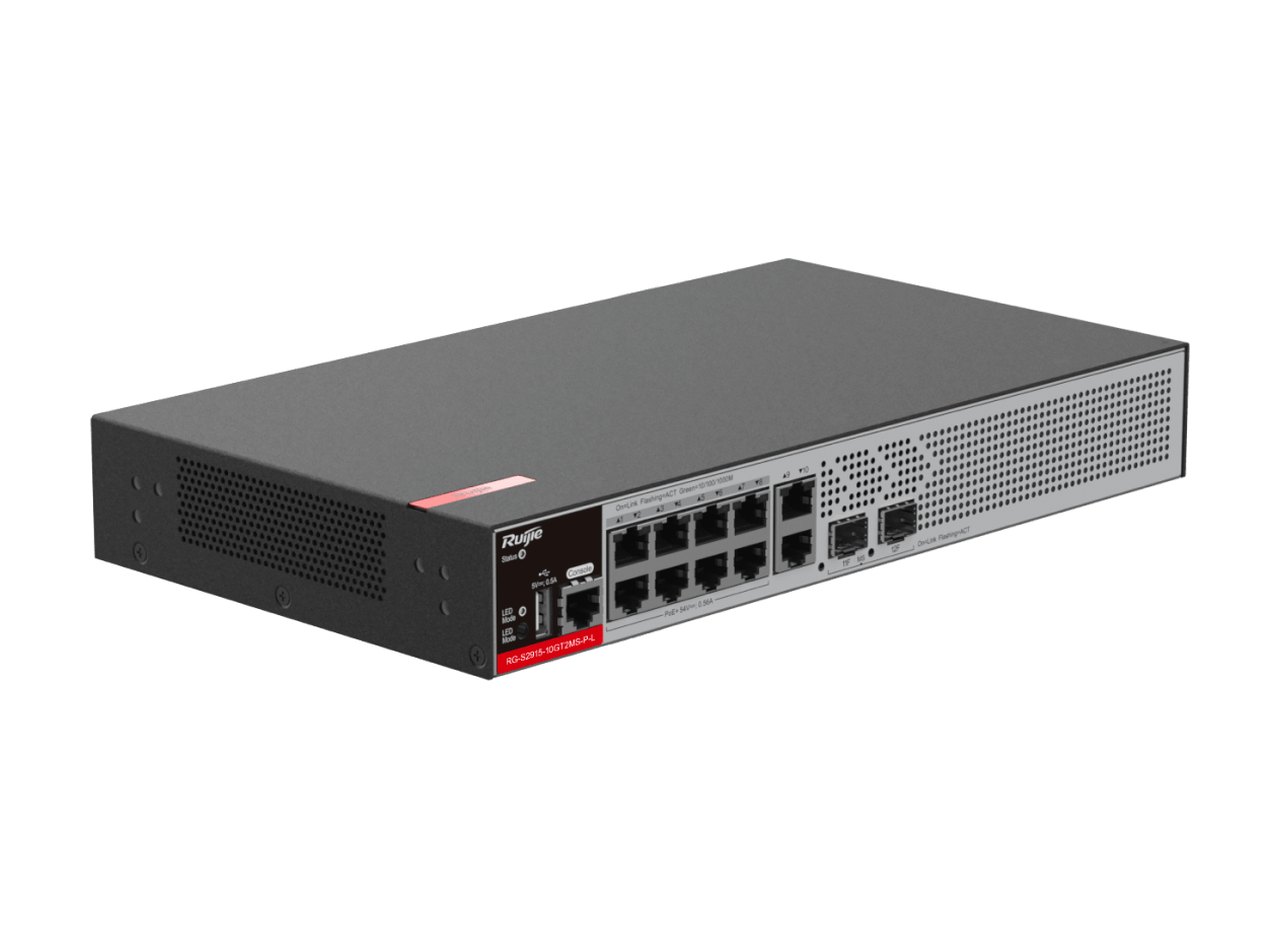 RG-S2915-10GT2MS-P-L nhìn chéo từ phải, ảnh của hãng