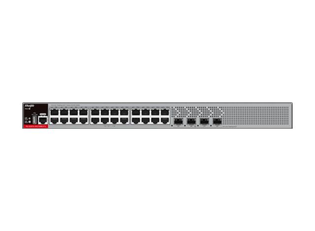 RG-S2915-24GT4MS-P-L nhìn thẳng mặt trước, ảnh của Ruijie