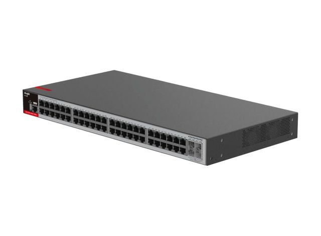 RG-S2915-48GT4MS-L nhìn chéo từ trái, ảnh của Ruijie