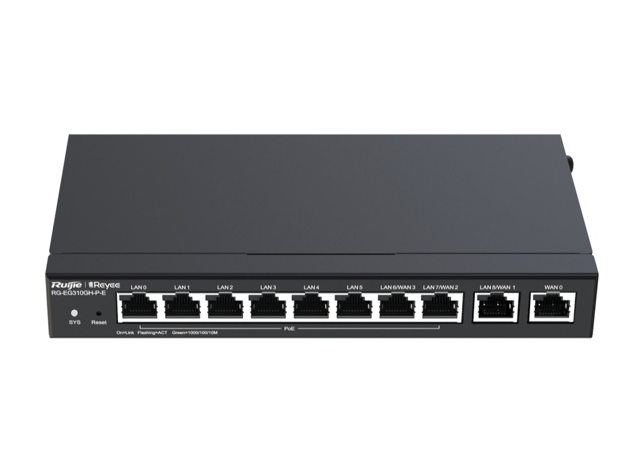 RG-EG310GH-P-E nhìn chéo từ trên, ảnh của Ruijie