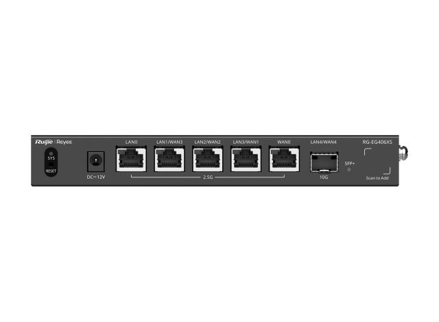 RG-EG406XS nhìn thẳng mặt trước, ảnh của Ruijie