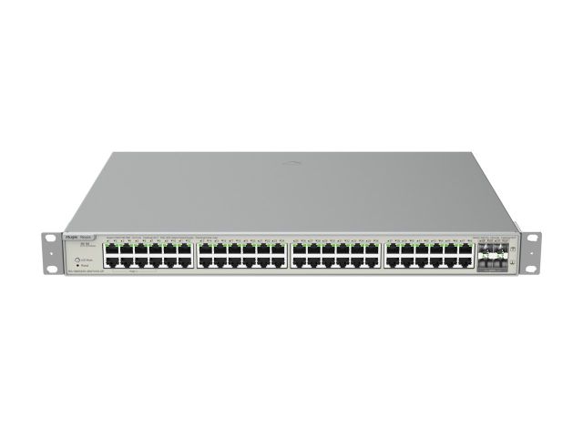 Switch Ruijie RG-NBS5200-48GT4XS-UP nhìn từ phía trước, ảnh của hãng