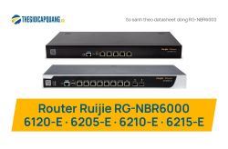 Router Ruijie RG-NBR6000: RG-NBR6120-E, 6205-E, 6210-E, 6215-E khác nhau ở đâu