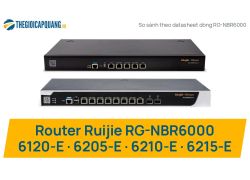Router Ruijie RG-NBR6000: RG-NBR6120-E, 6205-E, 6210-E, 6215-E khác nhau ở đâu